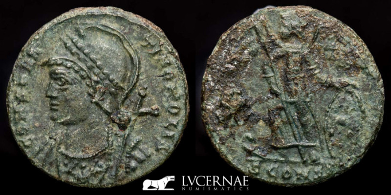 Roman Empire - Constantinopolis City commemorative issue. Bronze follis (2,05 g....