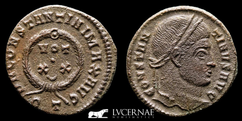 Roman Empire. - Constantine I (307-337 A.D.) - Æ Bronze Follis (2.46 g., 19 mm.)...