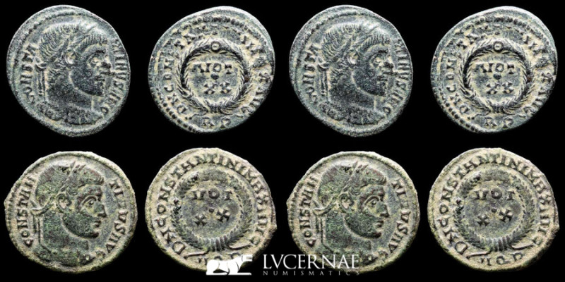 Roman Empire - Lot comprising two coins:

1. - Constantine I (307-337 A.D.) - Æ ...