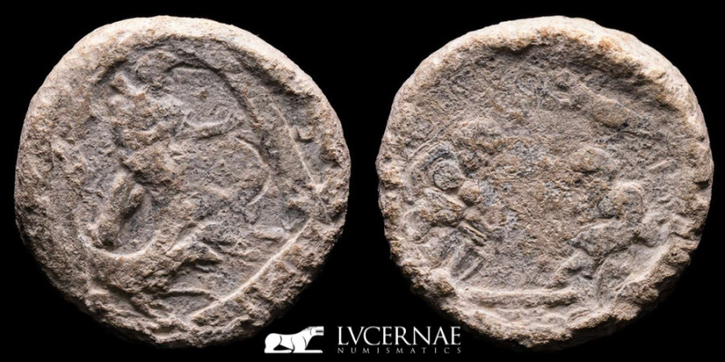 Hispania in Roman Republic times - Lead Tessera (147,00 g. 45x13 mm.) monetiform...