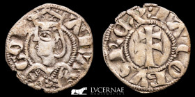 Jaime II Billon Dinero 1.03 g., 19 mm Aragon 1291-1327 Near extremely fine
