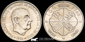 Spain Silver 100 Pesetas 19 g • ⌀ 34 mm Madrid 1966*67 Uncirculated