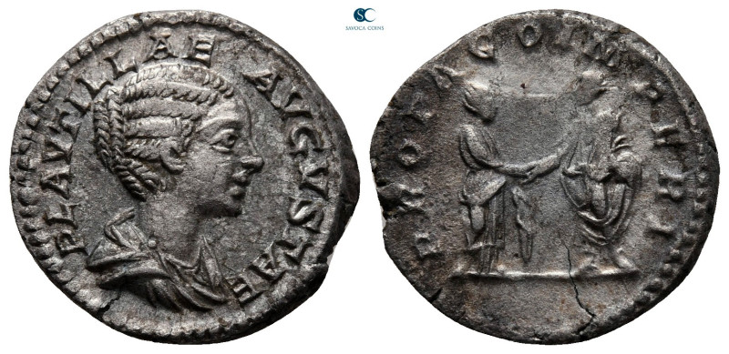 Plautilla. Augusta AD 202-205. Rome
Denarius AR

19 mm, 3,16 g



very fi...