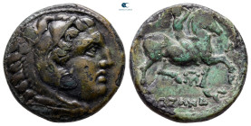 Kings of Macedon. Uncertain mint. Kassander 306-297 BC. Bronze Æ