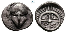 Thrace. Mesembria circa 400-300 BC. Diobol AR