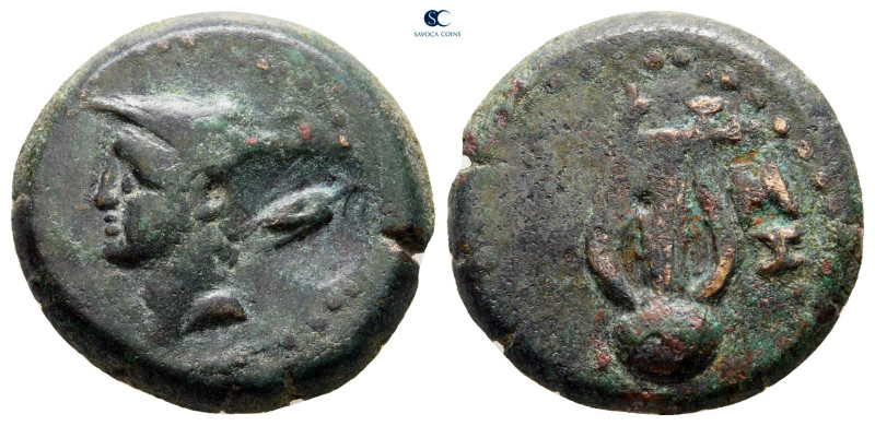 The Thracian Chersonese. Sestos circa 300 BC. 
Bronze Æ

17 mm, 4,22 g


...