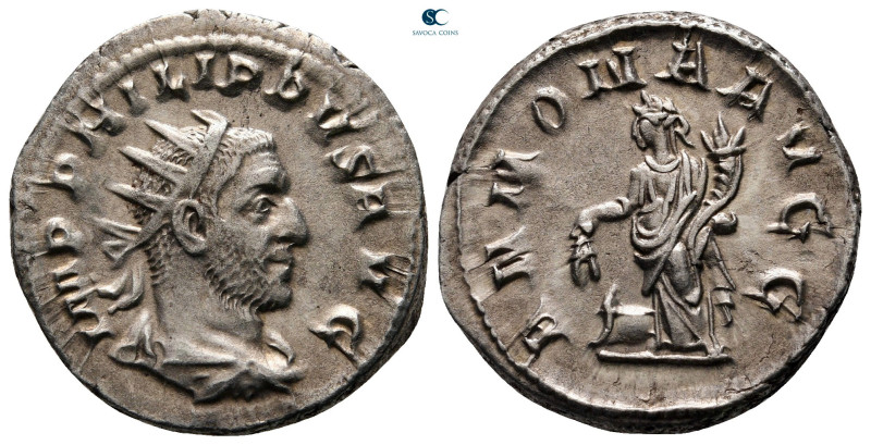 Philip I Arab AD 244-249. Rome
Antoninianus AR

21 mm, 4,14 g



good ver...