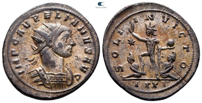 Aurelian AD 270-275. Ticinum
Antoninianus Æ silvered

25 mm, 4,37 g



go...