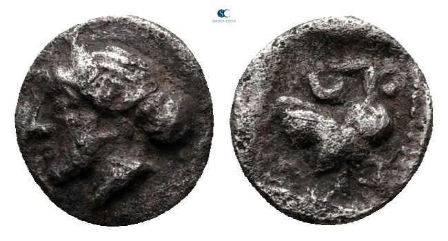 Lesbos. Methymna circa 480-460 BC. 
Hemiobol AR

7 mm, 0,30 g



very fin...