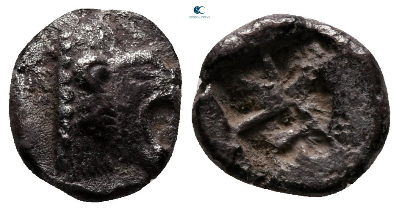 Caria. Lindos circa 515-475 BC. 
Diobol AR

11 mm, 1,14 g



very fine