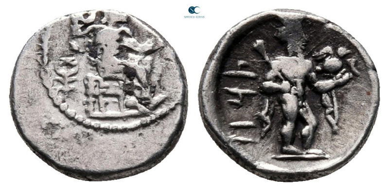 Cilicia. Tarsos. Tiribazos, Satrap of Lydia 388-380 BC. 
Obol AR

10 mm, 0,74...