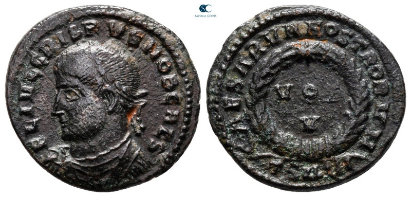 Crispus, as Caesar AD 316-326. Thessaloniki
Follis Æ

19 mm, 2,91 g



ve...