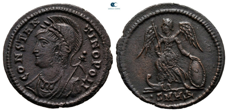 City Commemoratives AD 330-354. Heraclea
Follis Æ

19 mm, 1,98 g



very ...