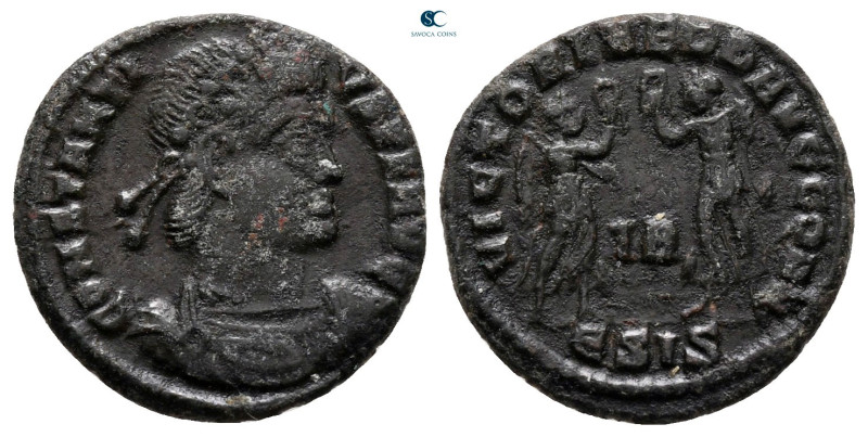 Constantius II AD 347-361. Siscia
Follis Æ

16 mm, 1,70 g



very fine