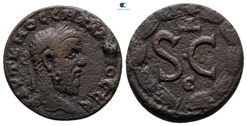 Seleucis and Pieria. Antioch. Macrinus AD 217-218. 
Bronze Æ

19 mm, 4,04 g
...