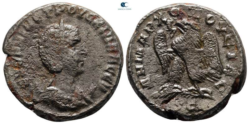 Seleucis and Pieria. Antioch. Herennia Etruscilla AD 249-251. 
Billon-Tetradrac...