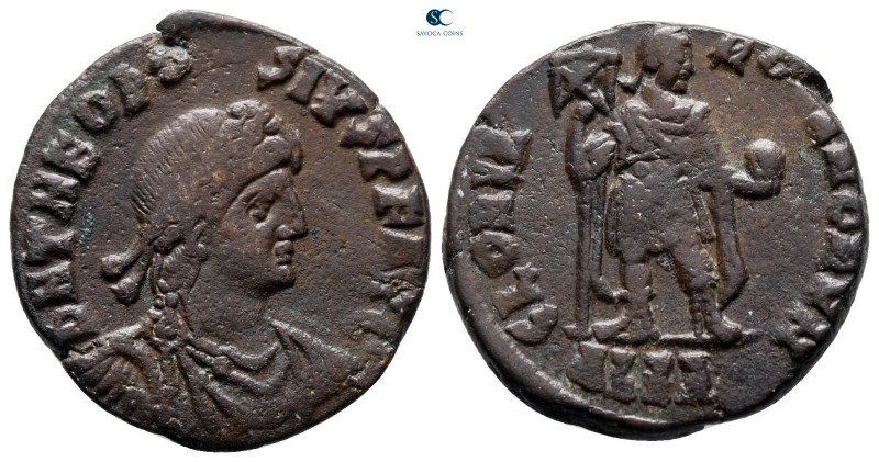 Theodosius I AD 379-395. Alexandria
Follis Æ

21 mm, 4,29 g



very fine