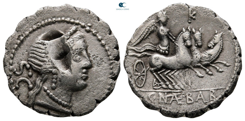 C. Naevius Balbus 79 BC. Rome
Serrate Denarius AR

19 mm, 3,55 g



very ...