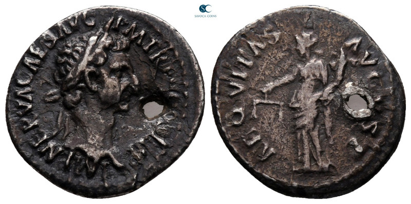 Nerva AD 96-98. Rome
Denarius AR

19 mm, 2,67 g



nearly very fine, hole...