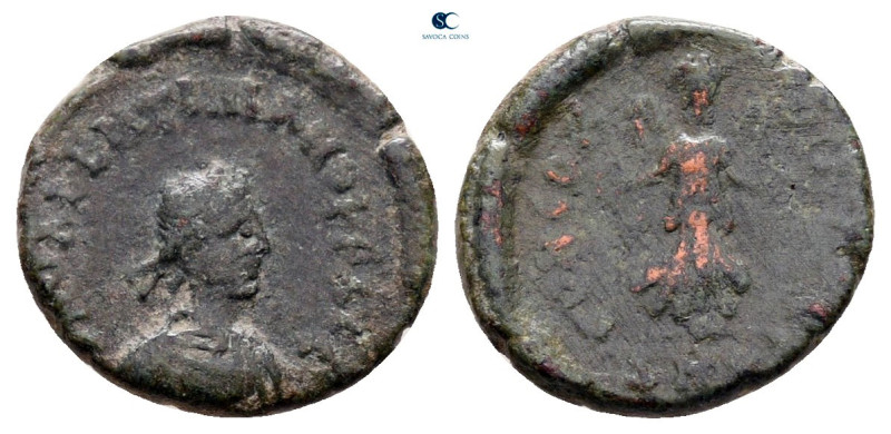 Valentinian III AD 425-455. Cyzicus
Follis Æ

13 mm, 1,13 g



nearly ver...