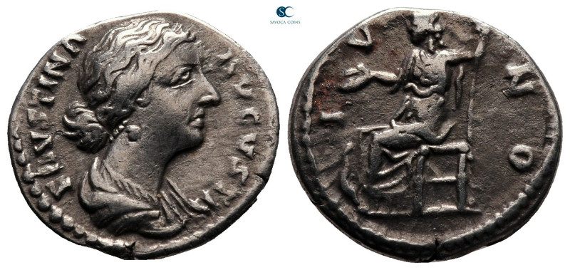 Faustina II AD 147-175. Rome
Denarius AR

18 mm, 3,30 g



nearly very fi...