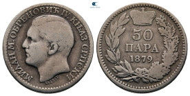 Serbia.  AD 1879. 50 Para