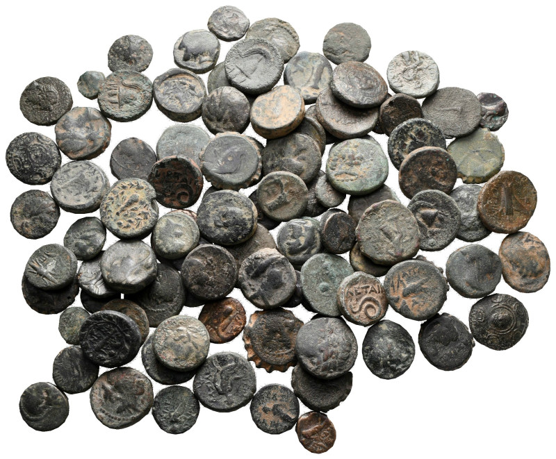 Lot of ca. 100 greek bronze coins / SOLD AS SEEN, NO RETURN! 

very fine