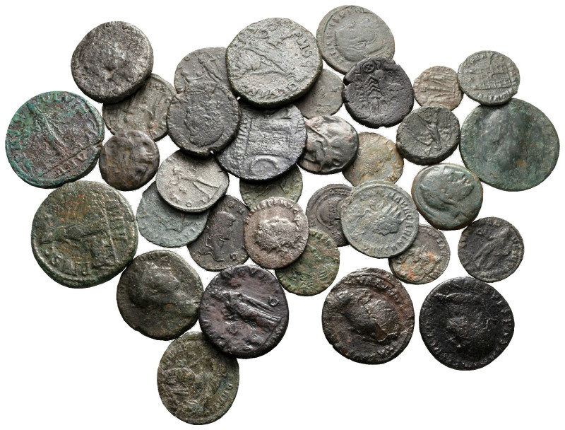 Lot of ca. 35 roman bronze coins / SOLD AS SEEN, NO RETURN!

nearly very fine