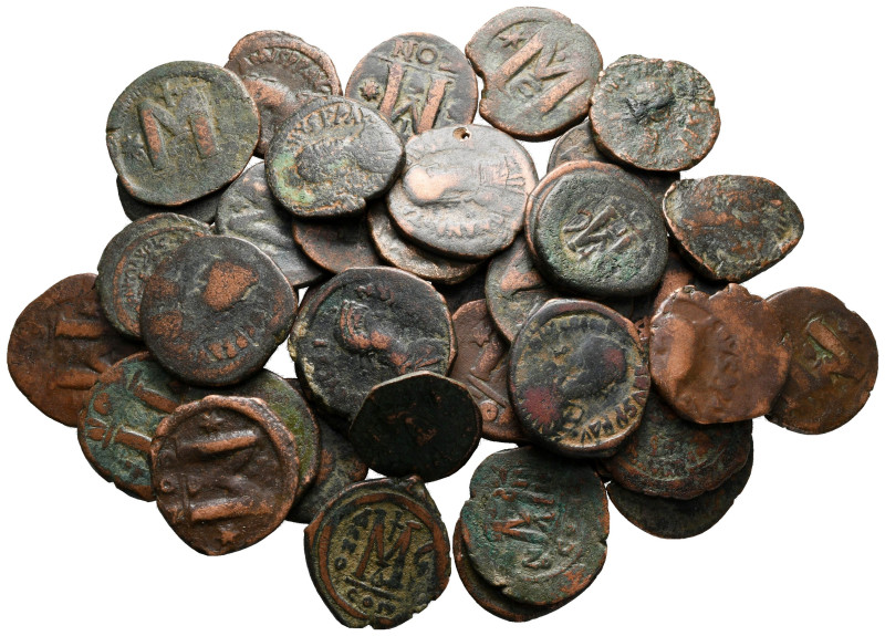 Lot of ca. 40 byzantine bronze coins / SOLD AS SEEN, NO RETURN! 

nearly very ...