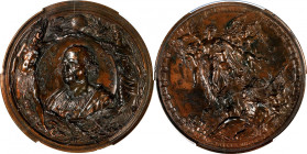 1892 World's Columbian Exposition Cristoforo Colombo Medal. By Luigi Pogliaghi (designer) and Angelo Cappucio (engraver). Eglit-106, Rulau-B10. Bronze...
