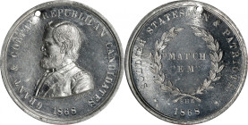 1868 Ulysses S. Grant Campaign Medal. DeWitt-USG 1868-15. White Metal. Unc Details--Holed (NCS).
32 mm.

Estimate: $150
