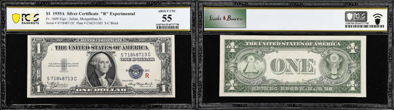 Fr. 1609. 1935A $1 Silver Certificate. (R) Experimental. PCGS Banknote About Unc...