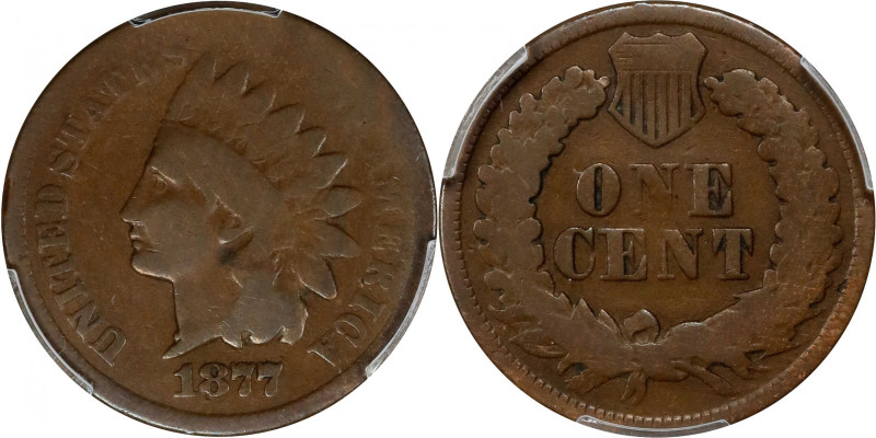 1877 Indian Cent. Good-6 (PCGS).
PCGS# 2127. NGC ID: 2284.

Estimate: $450