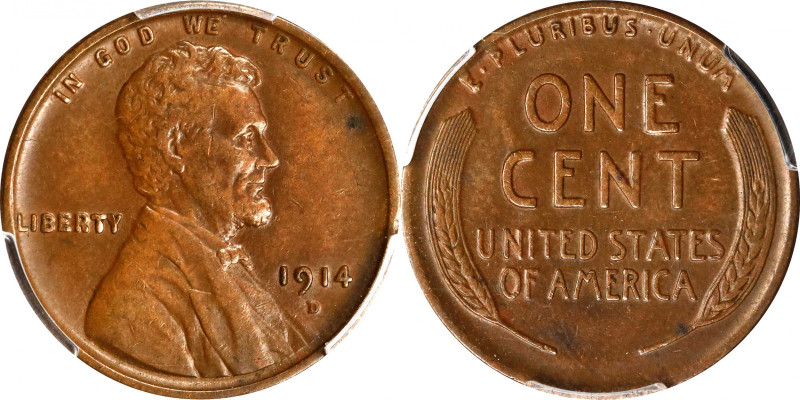 1914-D Lincoln Cent. EF-45 (PCGS).
PCGS# 2471. NGC ID: 22BH.

Estimate: $800