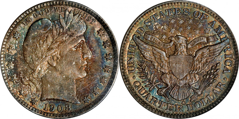 1908-O Barber Quarter. MS-65 (NGC). OH.
PCGS# 5651. NGC ID: 23ZE.

Estimate: ...