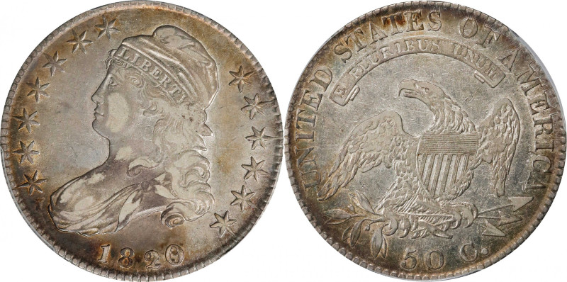 1820/19 Capped Bust Half Dollar. O-102. Rarity-1. Curl Base 2. VF-30 (PCGS).
PC...