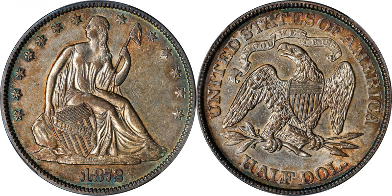 1872 Liberty Seated Half Dollar. WB-7. Rarity-3. AU-53 (PCGS).
PCGS# 6333. NGC ...