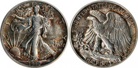 1916-D Walking Liberty Half Dollar. AU-58 (NGC).
PCGS# 6567. NGC ID: 24PM.
From the Roberta and William C. Willner Collection.

Estimate: $450