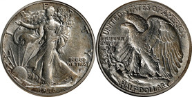 1916-S Walking Liberty Half Dollar. AU-55 (NGC).
PCGS# 6568. NGC ID: 24PN.
From the Roberta and William C. Willner Collection.

Estimate: $950