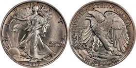 1917 Walking Liberty Half Dollar. MS-63 (NGC).
PCGS# 6569. NGC ID: 24PP.
From the Roberta and William C. Willner Collection.

Estimate: $275