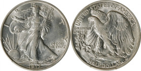 1917-D Walking Liberty Half Dollar. Obverse Mintmark. AU-58 (PCGS).
PCGS# 6570. NGC ID: 24PR.

Estimate: $620