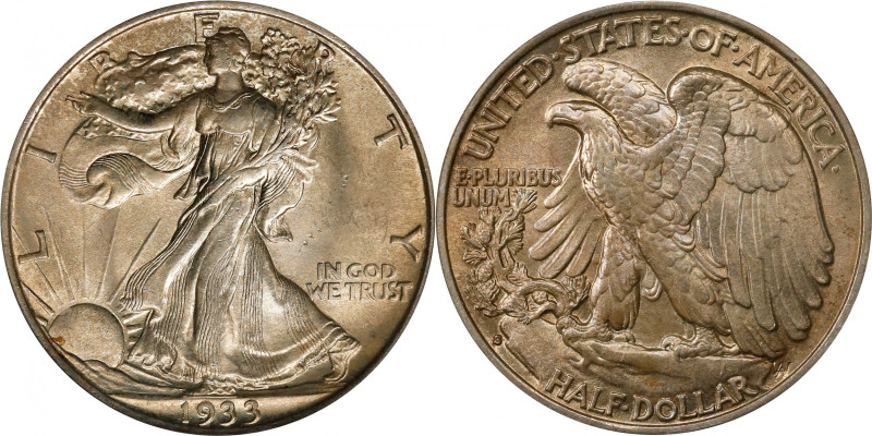 1933-S Walking Liberty Half Dollar. MS-62 (PCGS). CAC. OGH.
PCGS# 6591. NGC ID:...