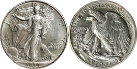 1939 Walking Liberty Half Dollar. Proof-65 (PCGS).
PCGS# 6639. NGC ID: 27V7.

Estimate: $500