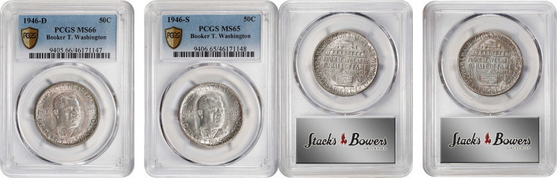 1946 Booker T. Washington Memorial. DS Set. (PCGS).
Both examples are individua...