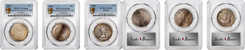 Lot of (3) Commemorative Silver Half Dollars. (PCGS).
Included are: 1936 Delawa...