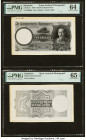 Barbados Government of Barbados 2 Dollars 1.1.1936 Pick UNL Front and Back Archival Photographs PMG Choice Uncirculated 64; Gem Uncirculated 65 EPQ. O...