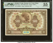 Belgian Congo Banque du Congo Belge 500 Francs 1945 Pick 18Ac PMG About Uncirculated 55. Belgian Congo banknotes are exciting and provide dedicated co...