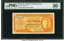 Bermuda Bermuda Government 5 Pounds 1.8.1941 Pick 13 PMG Very Fine 30 EPQ. Bermuda's £5 notes are rare, desirable, and missing from many collections. ...