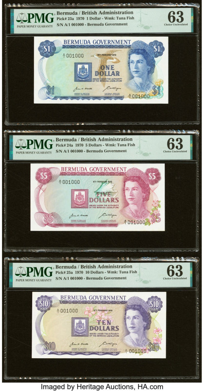 Serial Number 1000 Set Bermuda Bermuda Government 1; 5; 10; 20; 50 Dollars 6.2.1...