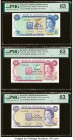 Serial Number 1000 Set Bermuda Bermuda Government 1; 5; 10; 20; 50 Dollars 6.2.1970 Pick 23a; 24a; 25a; 26a; 27a PMG Choice Uncirculated 63 (4); Choic...